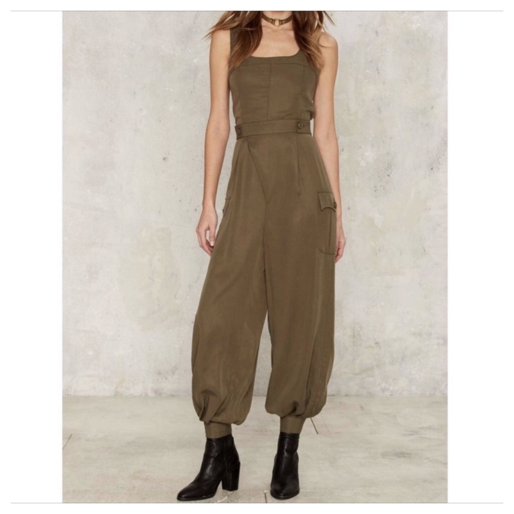 GREEN CARGO JUMPSUIT